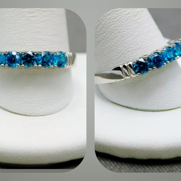 Stunning!!! Blue sapphire ring - Picture 1 of 4